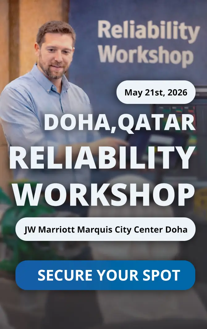 Reliability Workshop in Doha, Qatar on 21st May 2026
